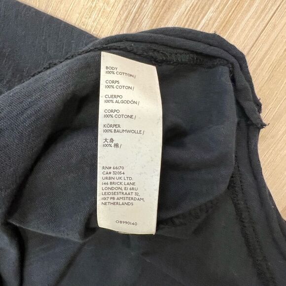 FREE PEOPLE WE THE FREE Black Long Sleeve Tee Shirt Size Small - Picture 5 of 8